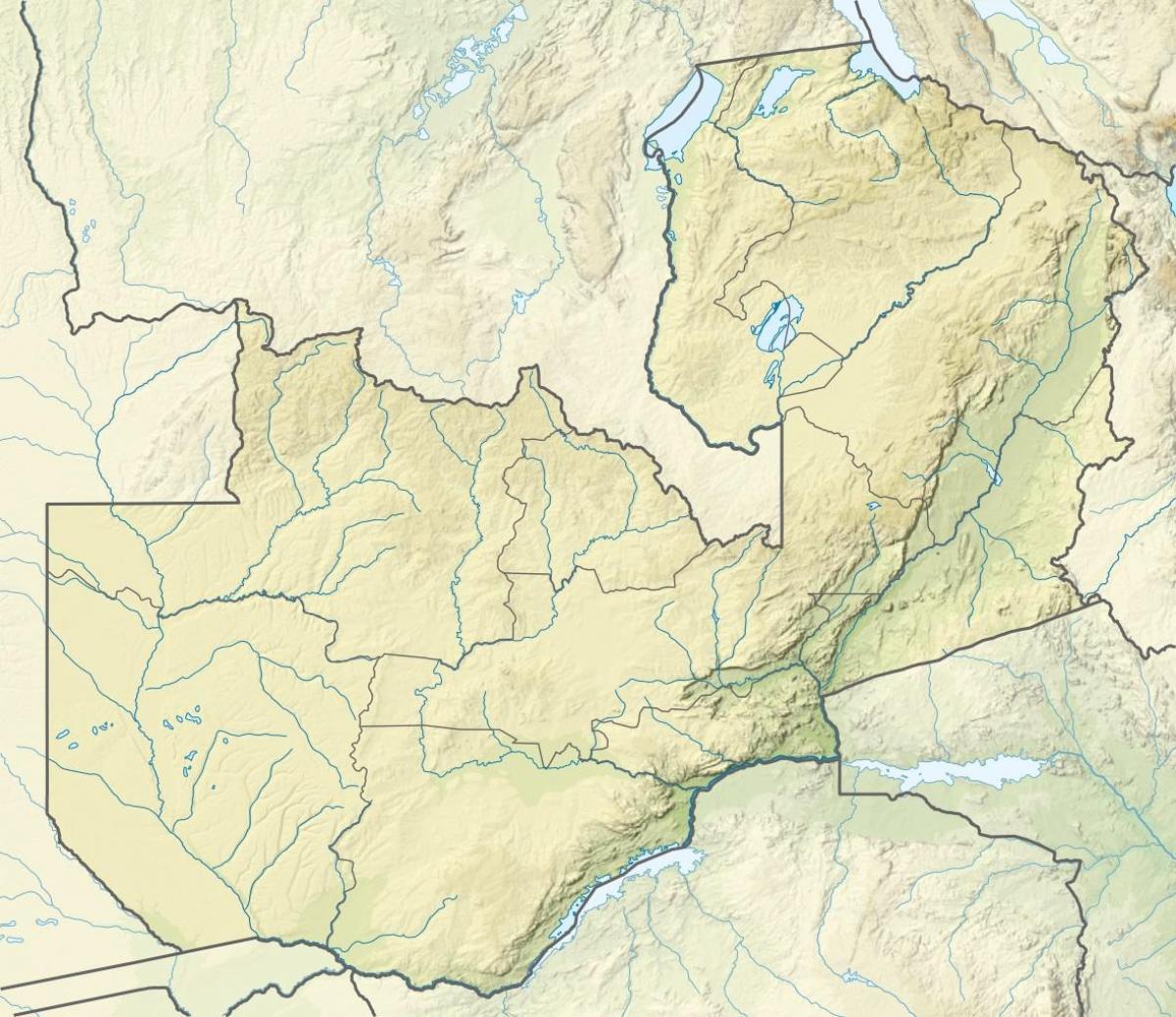 지도 잠비아의 강 